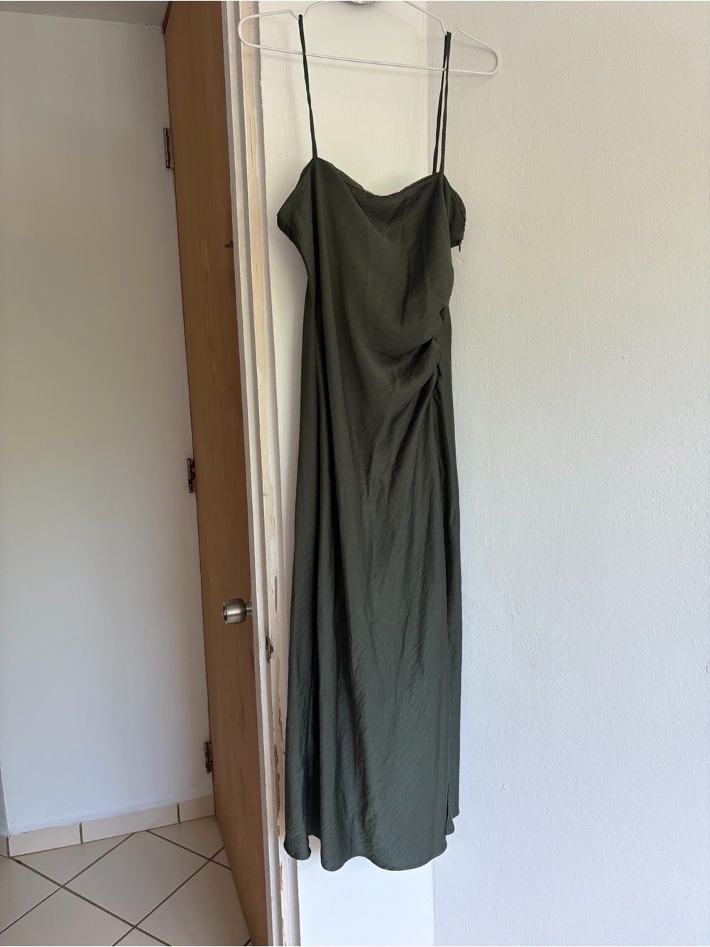 Zara Slip Maxi Dress with Spaghetti Straps